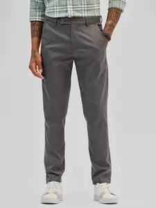 Snitch Men Cotton Smart Slim Fit Chinos Trousers