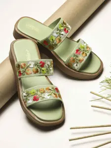 Try Me Women Open Toe Platform Heel Sandals