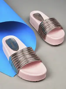 Try Me Women Open Toe Platform Heel Sandals