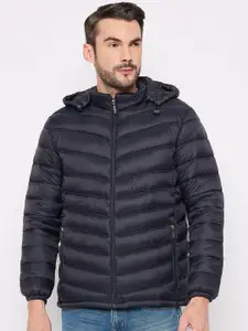 Camey Men Hooded Solid Casual Puffer Jacket