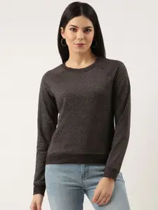 ARISE Women Round Neck Long Sleeves Pullover Sweatshirt