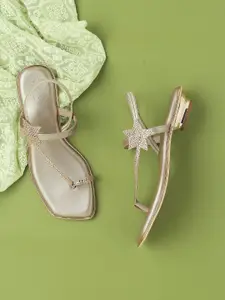 V-WALK Women Open Toe Flats