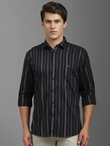 Louis Philippe Sport Men Slim Fit Opaque Striped Casual Shirt
