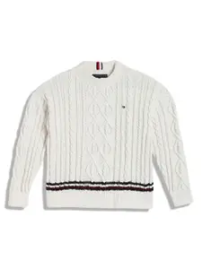 Tommy Hilfiger Boys Polyester Chenille Cable Sweatshirt