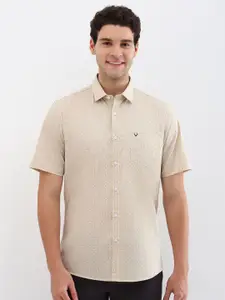 Allen Solly Men Spread Collar Floral Printed Cotton Slim Fit Casual Shirt