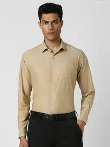 Van Heusen Men Spread Collar Micro Disty Printed Cotton Slim Fit Formal Shirt