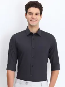 Allen Solly Men Spread Collar Vertical Striped Cotton Slim Fit Formal Shirt