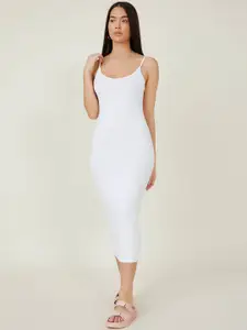 AAHWAN Women Bodycon Midi Dress