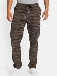Octave Men Cotton Camouflage Printed Regular Fit Track Pants