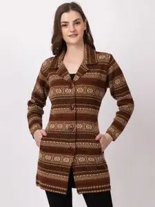 TWENTY ME Women Longline Button Closure Cardigan Sweaters