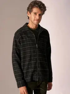 SELECTED Men Spread Collar Checked Cotton Casual Shirt