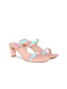 DressBerry Women Block Sandals with Buckles