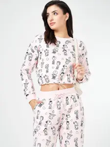 Honey by Pantaloons Women Conversational Printed Cotton Sweatshirt