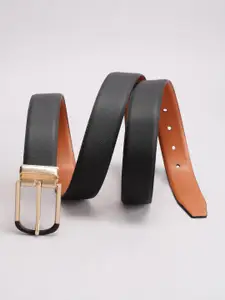 Allen Solly Men Textured Leather Reversible Belt