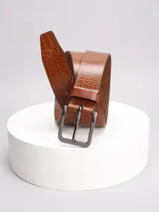 Allen Solly Men Textured Leather Textured Tang Belt