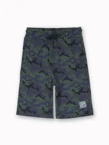 Gini and Jony Boys Camouflage Printed Cotton Regular Shorts