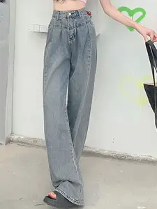 LULU & SKY Women Straight Fit High-Rise Light Fade Jeans