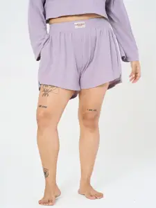 SPIRIT ANIMAL Women Mid-Rise Slip-On Lounge Shorts