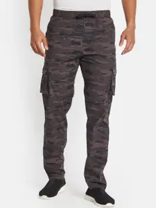 Octave Men Camouflage Printed Cotton Regular Fit Track Pants
