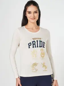 Dreamz by Pantaloons Women Printed Cotton Lounge T-Shirt