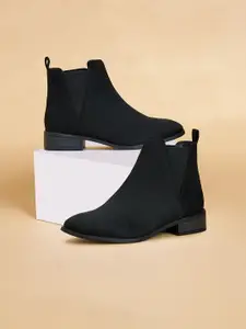 Forever Glam by Pantaloons Women Microsuede Winter Boots