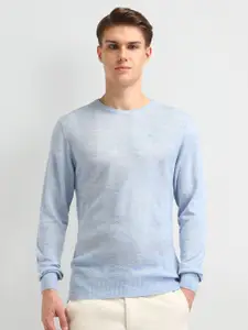 Arrow Men Ribbed Cotton Pullover