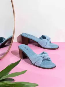Inc 5 Women Open Back Round Toe Denim Sandal