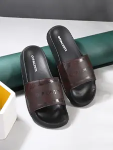 OFF LIMITS Men Brown Synthetic Slip On Sliders