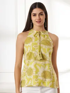 Anouk Rustic Women Floral Printed Regular Top