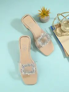 Zebba Women Embellished Block Sandals