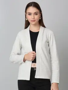 Dressitude Full Sleeves Front Open Cotton Fleece Shrug