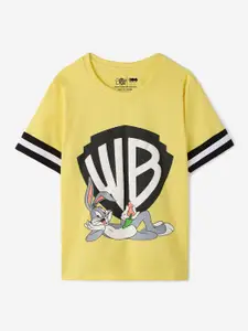 The Souled Store Boys Graphic Printed Round Neck Cotton Bugs Bunny T-shirt