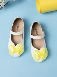 toothless Girls Embellished Ballerinas with Bows Flats