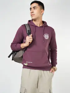 Urban Ranger by pantaloons Men Cotton Hooded Sweatshirt