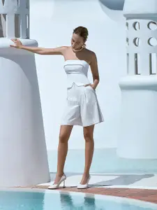 Koton Women Solid Strapless Top