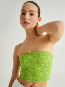 Koton Women Self Design Strapless Top