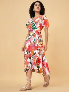 YU by Pantaloons Women Floral Print Midi Dress