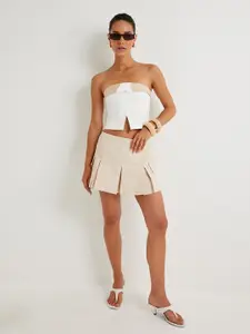 Koton Women Solid Strapless Top