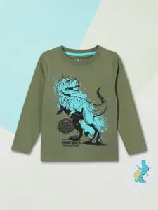 max Boys Graphic Printed Round Neck Cotton T-shirt