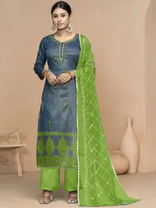 Maroosh Ethnic Motifs Embroidered Beads & Stones Unstitched Dress Material