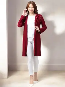 IUGA Embellished Open Front Longline Shrug