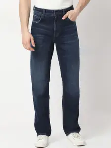 SPYKAR Men Relaxed Fit Mildly Distressed Light Fade Stretchable Jeans