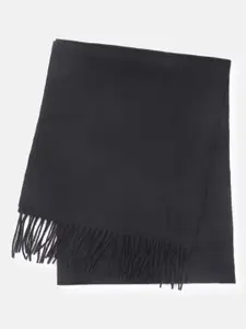 Bruun & Stengade Men Solid Fringed Scarf