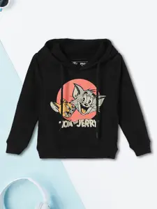 max Boys Printed Long Sleeves Hooded Sweatshirt