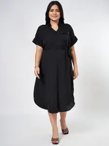 Honey Curvytude by Pantaloons Women Shirt Midi Dress