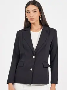 Styli Women Regular Fit Longline Single Breasted Blazer
