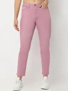 SPYKAR Women Slim Fit Mid-Rise Light Fade Stretchable Cotton Jeans