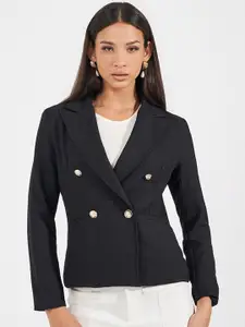 Styli Women Regular Fit Regular Length Double Breasted Blazer