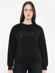 RAREISM Women Brand Logo Applique Sweatshirt