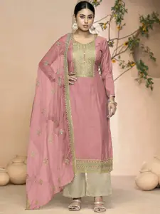 Maroosh Floral Embroidered Zari Unstitched Dress Material
